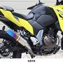 WR'S SUZUKI Vストローム250SX ラウンドタイプ・フルエキゾーストマフラー（焼き色チタン） LS3260JM