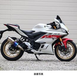 WR'S（ダブルアールズ） YZF-R3/MT-03 SS-OVALスリップオンマフラー（焼き色チタン） SB2310JM