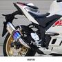 WR'S（ダブルアールズ） YZF-R3/MT-03 SS-OVALスリップオンマフラー（焼き色チタン） SB2310JM