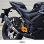 WR'S（ダブルアールズ） YZF-R3/MT-03 SS-OVALスリップオンマフラー（F-BLACKチタン） SF2310JM