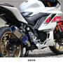 WR'S（ダブルアールズ） YZF-R3/MT-03 SS-OVALスリップオンマフラー（焼き色チタン） SB2310JM