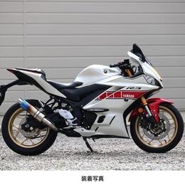 WR'S（ダブルアールズ） YZF-R3/MT-03 S.O.Vショートオーバルスリップオンマフラー（焼き色チタン） FV2310JM