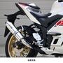 WR'S（ダブルアールズ） YZF-R3/MT-03 ラウンドタイプスリップオンマフラー（ステンレス） BF2310JM