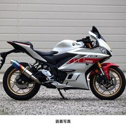 WR'S（ダブルアールズ） YZF-R3/MT-03 ラウンドタイプスリップオンマフラー（焼き色チタン） BK2310JM