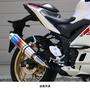 WR'S（ダブルアールズ） YZF-R3/MT-03 ラウンドタイプスリップオンマフラー（焼き色チタン） BK2310JM