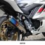 WR'S（ダブルアールズ） YZF-R3/MT-03 ラウンドタイプスリップオンマフラー（焼き色チタン） BK2310JM