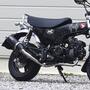 WR'S ダックス125('24-) ショートオーバルフルエキゾーストマフラー（F-BLACK SUS） LF1195JM