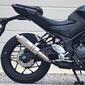 WR'S YZF-R25（’25-）/MT-25（’25-） S.O.Vショートオーバル スリップオンマフラー（ソリッドチタン） NV2280JM