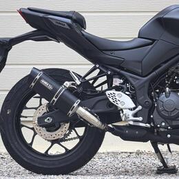 WR'S YZF-R25（’25-）/MT-25（’25-） SS-OVAL スリップオンマフラー（F-BLACKチタン） SF2280JM