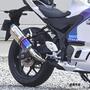 WR'S YZF-R3/MT-03 SS-OVALスリップオンマフラー（焼き色チタン） SB2320JM