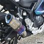 WR'S YZF-R3/MT-03 SS-OVALスリップオンマフラー（焼き色チタン） SB2320JM