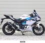 WR'S YZF-R3/MT-03 SS-OVALスリップオンマフラー(F-BLACKチタン) SF2320JM