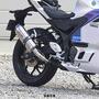 WR'S YZF-R3/MT-03 SS-OVALスリップオンマフラー（ソリッドチタン） SK2320JM