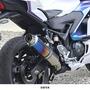 WR'S YZF-R3/MT-03 ラウンドタイプスリップオンマフラー（焼き色チタン） BK2320JM
