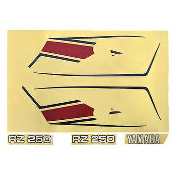 ワイズギア YAMAHA RZ250 復刻サイドカバー＆テールカウル グラフィックセット 4L0-2477U-00